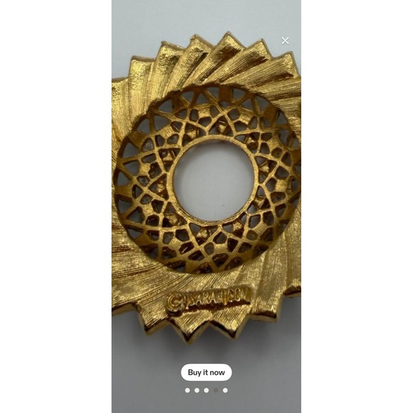 Sarah Cov Aquarius Brooch - Picture 6 of 6